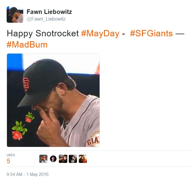 Giants-Bumgarner-Snotrocket-2016-05-01-May Day Tweet